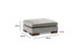 Atelier Del Sofa Tulip Corner Right con Puf - Gris claro